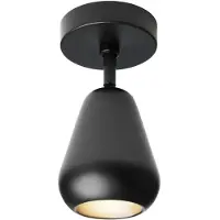 Nuura takspotlights Anoli Spot Surface, höjd 20 cm, svart Spot, dimbar, Svart, Vardagsrum / matsal, Metall, Skandinavisk, Halogen spots