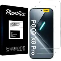 Phonillico Härdat Glas för Xiaomi Poco X8 Pro 5G [2-pack] Skärmskyddsfilm