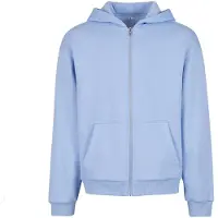 Build Your Brand Fluffy Sweatshirt Med Dragkedja