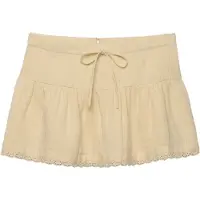 Superdry Broderie Trim Kort Kjol