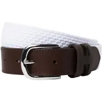 Hackett London för män. HM413225 Fallskärmsbälte vitt (XL), Casual, Polyester