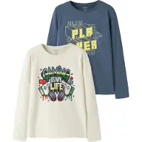 Name it T-shirt 'NKMVUX' kräm / safir / gul / grön