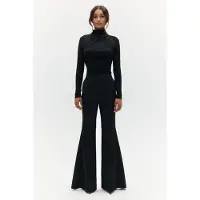 BENU Svart draperad blus