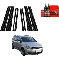 Grizz Glass folie kolfiber för bilrutor BodyShield för Volkswagen Touran I MPV 5D (2010-2015) [8w1]