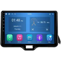 RoverOne 4G+64G Bilradio Bluetooth CarPlay Android Auto GPS-navigering för Toyota Yaris Vios 2020-2023