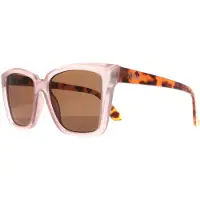 Atum Square Dam Glänsande Transparent Rosa Brun Gradient Eden