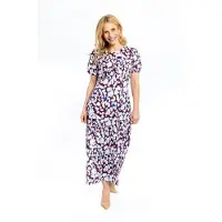 Chapter.London Eva Smudge Print Midi Dress