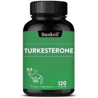 Bunkell Turkesteron 1000 mg, Kosttillskott, 120 kapslar per flaska 120 Capsules
