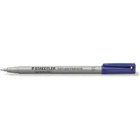 Staedtler Lumocolor - Fiberspetspenna - icke-permanent - blå - vattenbaserat bläck - 0.4 mm - superfin