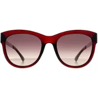 Seksy Cat Eye Dam Transparent Burgundy Smoke Grey Gradient N2807