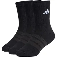 Adidas Strumpor - 3-pack Crew - Black/Black/White - - 19/21 - Strumpor