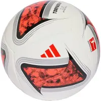 Adidas Fotboll Bundesliga Torfabrik Club - Vit/Svart/Röd, storlek Ball SZ. 4