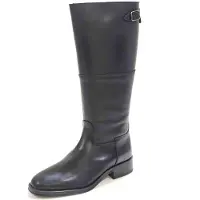 Alpe för kvinnor. 534908 Couture läderstövlar svart (37), Hud, 1 till 3 cm, Zip, Casual