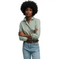 Superdry Premium Linen Slim Skjorta Med Långa ärmar