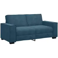vidaXL 2-sitssoffa blå 140 cm sammet