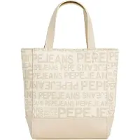 Pepe Jeans för kvinnor. PL0300071 Gracelyn handväska off-white (OSFA), Vit, Beige, Casual, Polyuretan