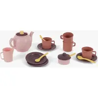 Dantoy Teservis - 17 Delar - Rosa/Lila - - One Size - Leksaksmat
