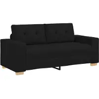 vidaXL Loveseat soffa svart 180x77x82 cm tyg
