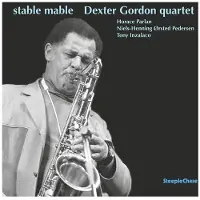 Ginza.se Dexter Gordon Quartet: Stable Mable