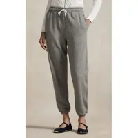 Ralph Lauren för kvinnor. 211971694001 Mjukisbyxor i fleece med grått dragsnöre (XL), Casual, Deportivo, Bomull