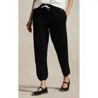 Ralph Lauren för kvinnor. 211971694004 Mjukisbyxor i fleece med svart dragsko (XS), Casual, Deportivo, Bomull