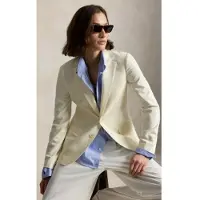 Ralph Lauren för kvinnor. 211B14814001 Americana Blandning benvit (42), Casual, Ull