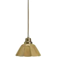 PR Home hänglampa Ester, gul, Ø 17 cm, järn, stickkontakt Ester, Gul / orange, Vardagsrum / matsal, Metall, Vintage, Pendellampor med stickkontakt