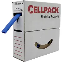 Cellpack 127127 Krympslang utan lim Blå 12 mm 4 mm Krympförhållande:3:1 8 m