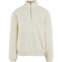 Urban Classics Oversized Teddy Halv Dragkedja Tröja