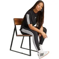 Adidas Sportbyxa 'Essentials' svart / vit