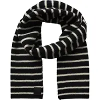 Sofie Schnoor Halsduk - Stickad - Lailasy - Svart m. Ränder - - One Size - Halsduk