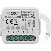 Usorteret OXT-modul OXT mini-omkopplare 4 kretsar ZigBee TUYA