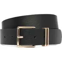 Tommy Hilfiger Bälte 'Double Keeper Buckle' svart