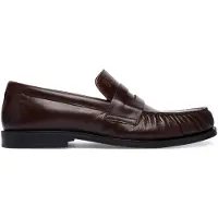 Calvin Klein Theo Leather Pleated Penny Loafers