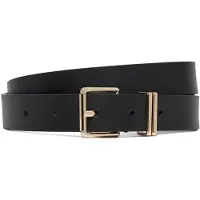 Tommy Hilfiger Double Keeper Square Buckle Leather Belt