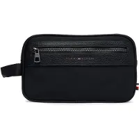 Tommy Hilfiger Necessär 'Logo Mixed Texture' svart