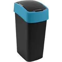Keter CURVER soptunna “FLIP BIN” 45L /svart/blå/