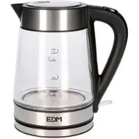 EDM Elektrisk vattenkokare med LED-ljus EDM 07657 Crystal 1850-2200 W 1,7 L