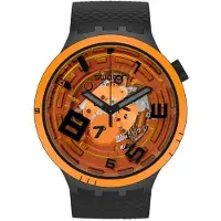 Swatch Planet Series Kvartsverk Explosiv Energi Ihålig Färgblock Vattentät Stor Urtavla Unisex Klockor Orange SB01B127 SB01B127 black