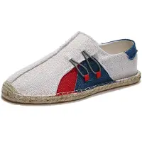 Dodge Sommar Linne Andningsbara Vardagliga Ballerinaskor Herr Espadriller Loafers Mode Herr Canvas Skor Fiskarsko Körskor 39