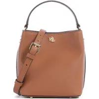 Ralph Lauren för kvinnor. 431969365002 Reese liten brun cross body-väska i läder (OSFA), Beige, Casual, Hud