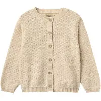 Wheat Cardigan - Stickad - Magnella - Sandshell - - 10 år (140) - Cardigan
