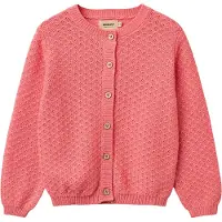 Wheat Cardigan - Stickad - Magnella - Coral - - 4 år (104) - Cardigan