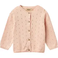Wheat Cardigan - Stickad - Maia - Powder - - 1 år (80) - Cardigan