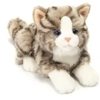 Ginza.se Teddy Hermann - Lying Cat grey 20 cm