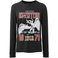 Ginza.se Led Zeppelin: Unisex Long Sleeve T-Shirt/Japanese Icarus (Black) (Large)