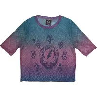 Ginza.se Grateful Dead: Ladies Crop Top/Dead Egyptian Gradient (Blue) (Mesh) (XX-Small)