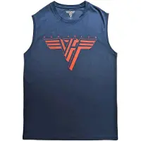 Ginza.se Van Halen: Unisex Tank T-Shirt/Classic Red Logo (Denim Blue) (Small)