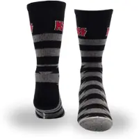Ginza.se Kiss: Lightning Stripes Crew Socks (One Size)