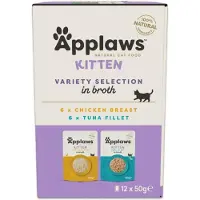 Applaws Variation Urval I Buljong Våtfoder För Katt 12x50g